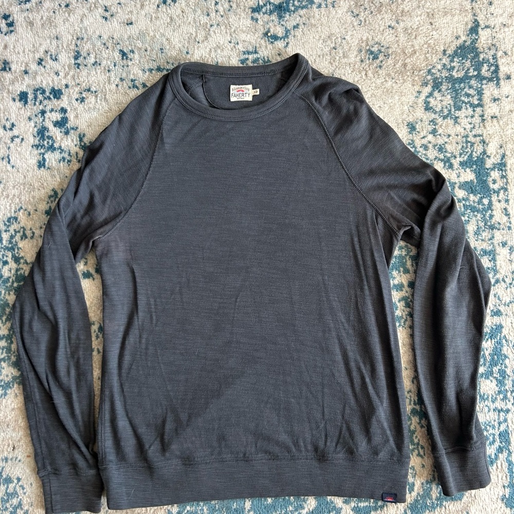 Faherty Slub Sweater Size S